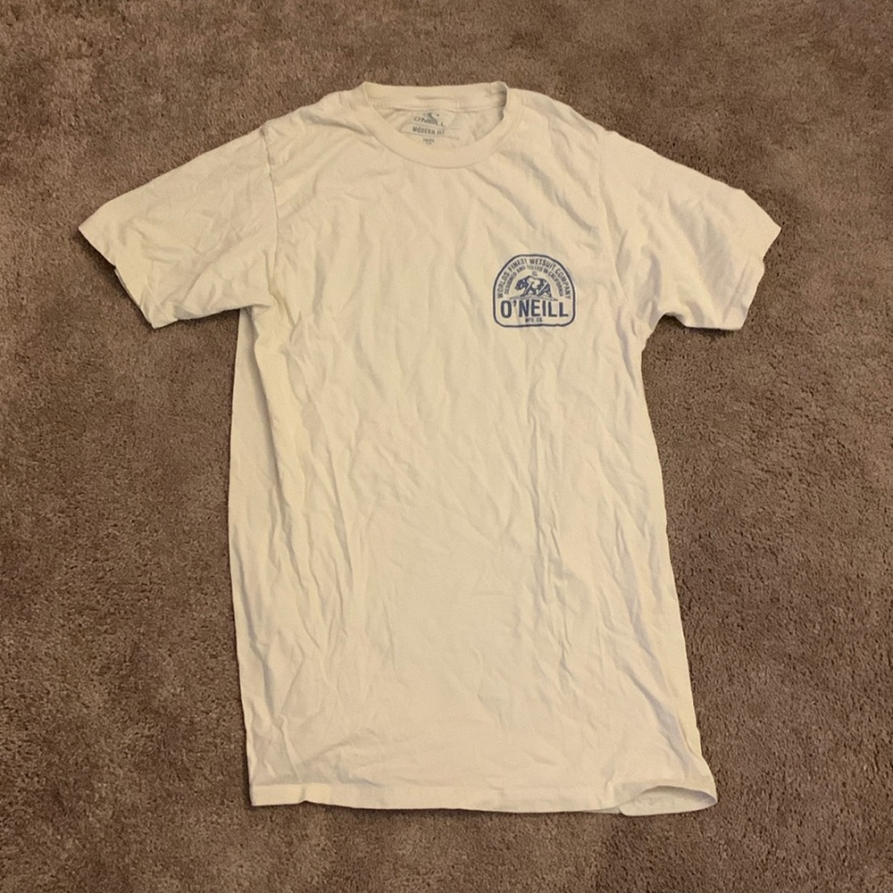 O’Neill Men’s Size Small White/Blue Short Sleeve Shirt